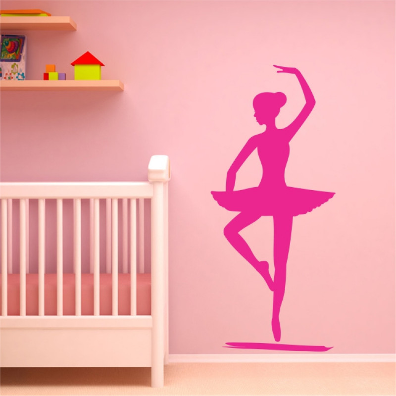 Adesivo Decorativo Bailarina em pé Adesivo Para Salao De Jogos ~ Adesivo Decorativo Bailarina em pé