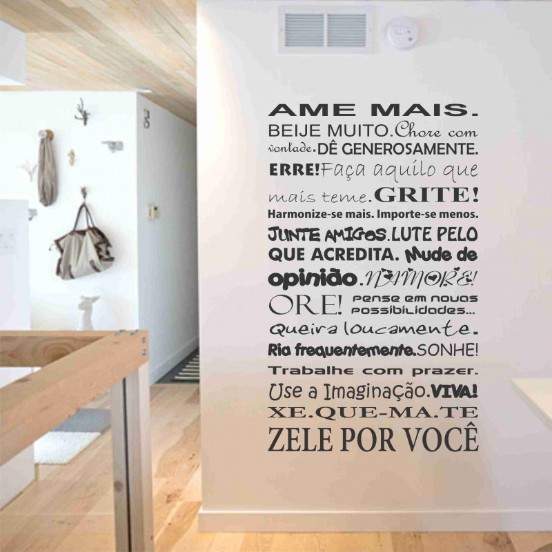 Adesivo Frase Ame Mais