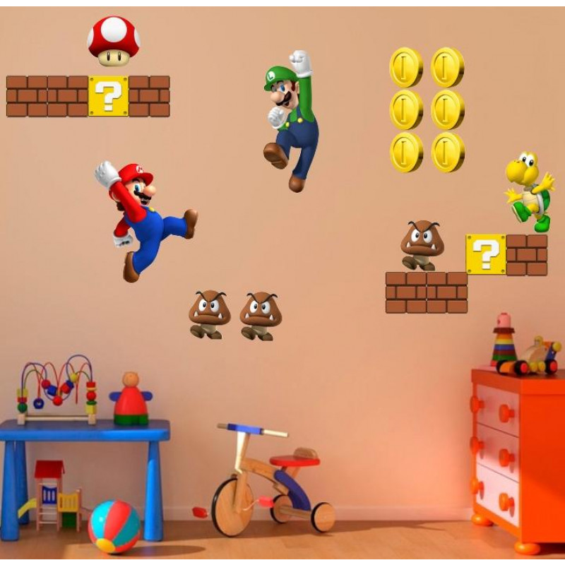 Adesivo Recortado - Super Mario Bros 2 - Adesivos de Box, Parede, Decoração  em Geral