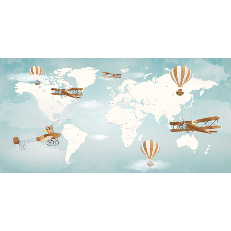 Adesivo Mapa Mundi Vintage Papel de parede mural mapa mundi vintage 2,32x3,00m. adesivo mapa mundi vintage
