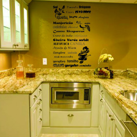 Adesivo Temperos de Cozinha