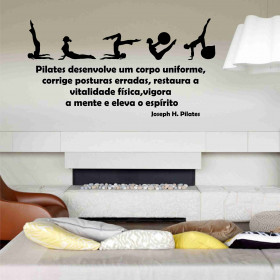 Adesivo Frase Joseph Pilates