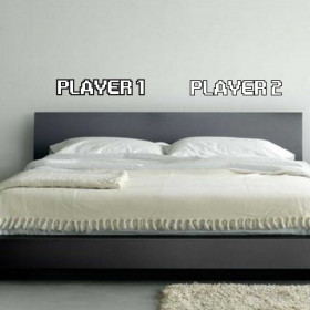 Adesivo Player 1 e Player 2