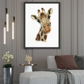 Adesivo Poster Girafa 