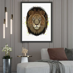 Adesivo Poster Leão