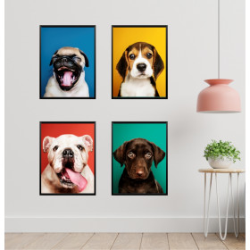 Adesivo Poster Cachorros