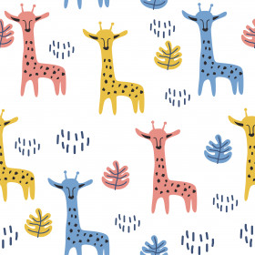 Papel de Parede Girafa Colorida
