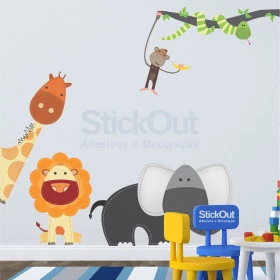 Adesivo Animais da Selva