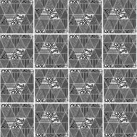 Adesivo Azulejo Geométrico Preto e Branco