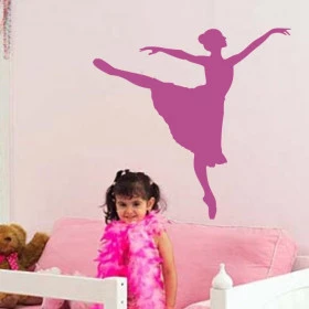 Adesivo de Parede Bailarina Dançando