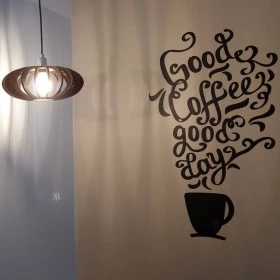 Adesivo Bom Café, Bom Dia