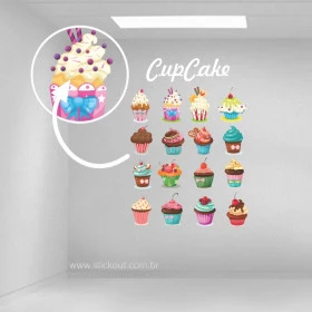 Adesivo Cupcake