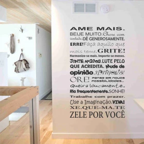 Adesivo Frase Ame Mais