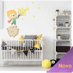Adesivo Pequeno Príncipe e Pássaros