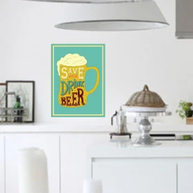 Adesivo Poster Economize Água...