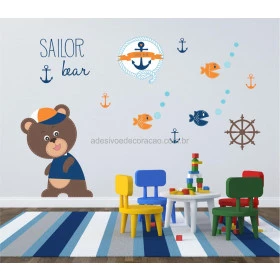 Adesivo Urso Marinheiro