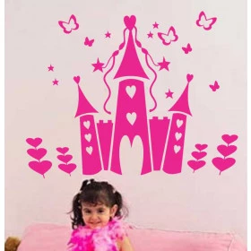 Adesivo de Parede Infantil - Castelo de Princesa