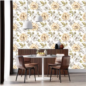 Papel de Parede Floral Lisianthus
