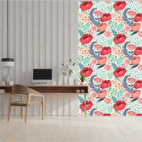Papel de Parede Aquarela Floral