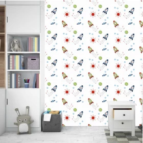 Papel de Parede Foguetes e Planetas