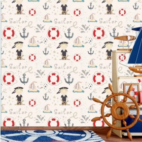 Papel de Parede Menino Marinheiro