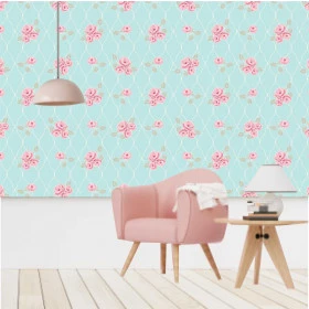 Papel de Parede Rosas no Gradil