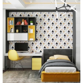 Papel de Parede Triângulos Amarelos