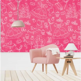 Papel de Parede Princesa e Carruagem