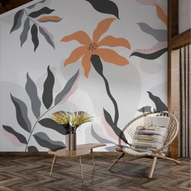 Painel Adesivo Flor Laranja