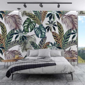 Painel Adesivo Folhagem em Aquarela