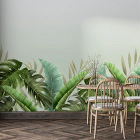 Painel Adesivo Folhagens Verdes