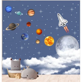 Painel Adesivo Planetas do Sistema Solar