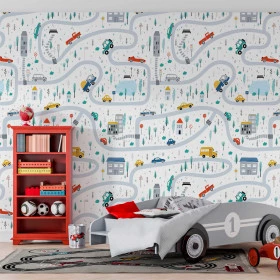 Papel de Parede Estrada e Carros