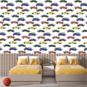 Papel de Parede Carros Coloridos