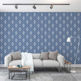 Papel de Parede Provençal Azul