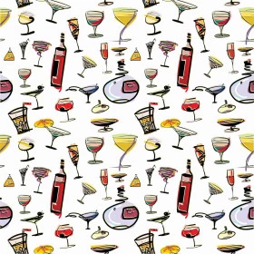 Papel de Parede Bebidas e Taças